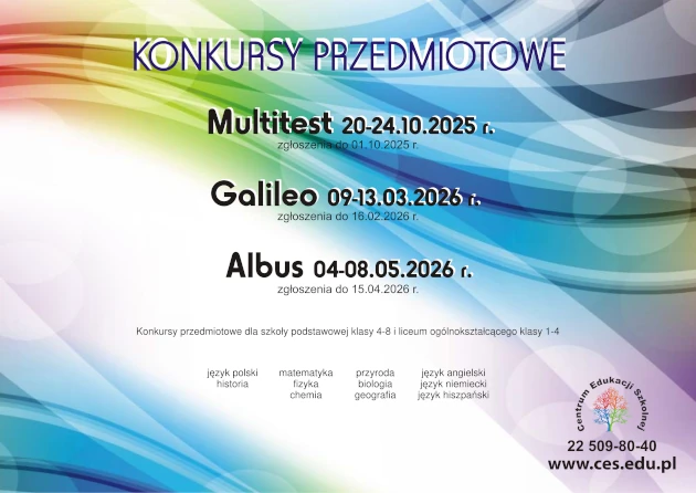 plakat CES przedmiotowy